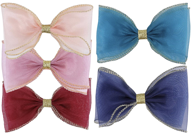 Photo 3 of 5PCS Hair Clips Chiffon Flower Bow Hair Barrettes Solid Color Gold Edge Ribbon Hairpins Sweet Hair Accessory for Babies Infants Toddlers Kids Teens and Girls

DimBlle Fidget Ttoy Fidget Spinner Toy Durable Bearing High Speed Spins Flipping Toy Hand Spinne