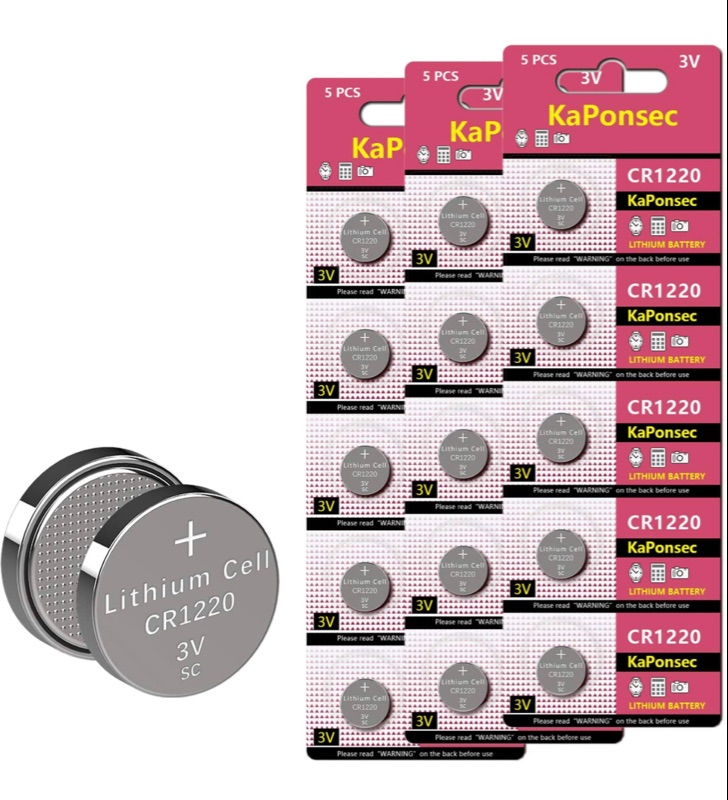 Photo 1 of 3 Packs I KaPonsec CR1220 3V Lithium Button Battery CR1220 I Total of 45 Batteries