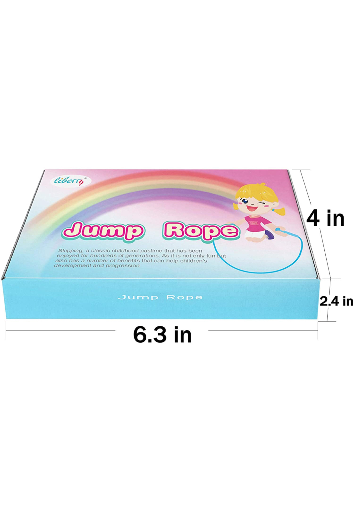 Photo 1 of 2PCS Kids Jump Ropes Adjustable  Lightweight Skipping Rope for Boys Girls Preschooler SchoolAged Child Pink and Blue Jumping Rope with Gift Box