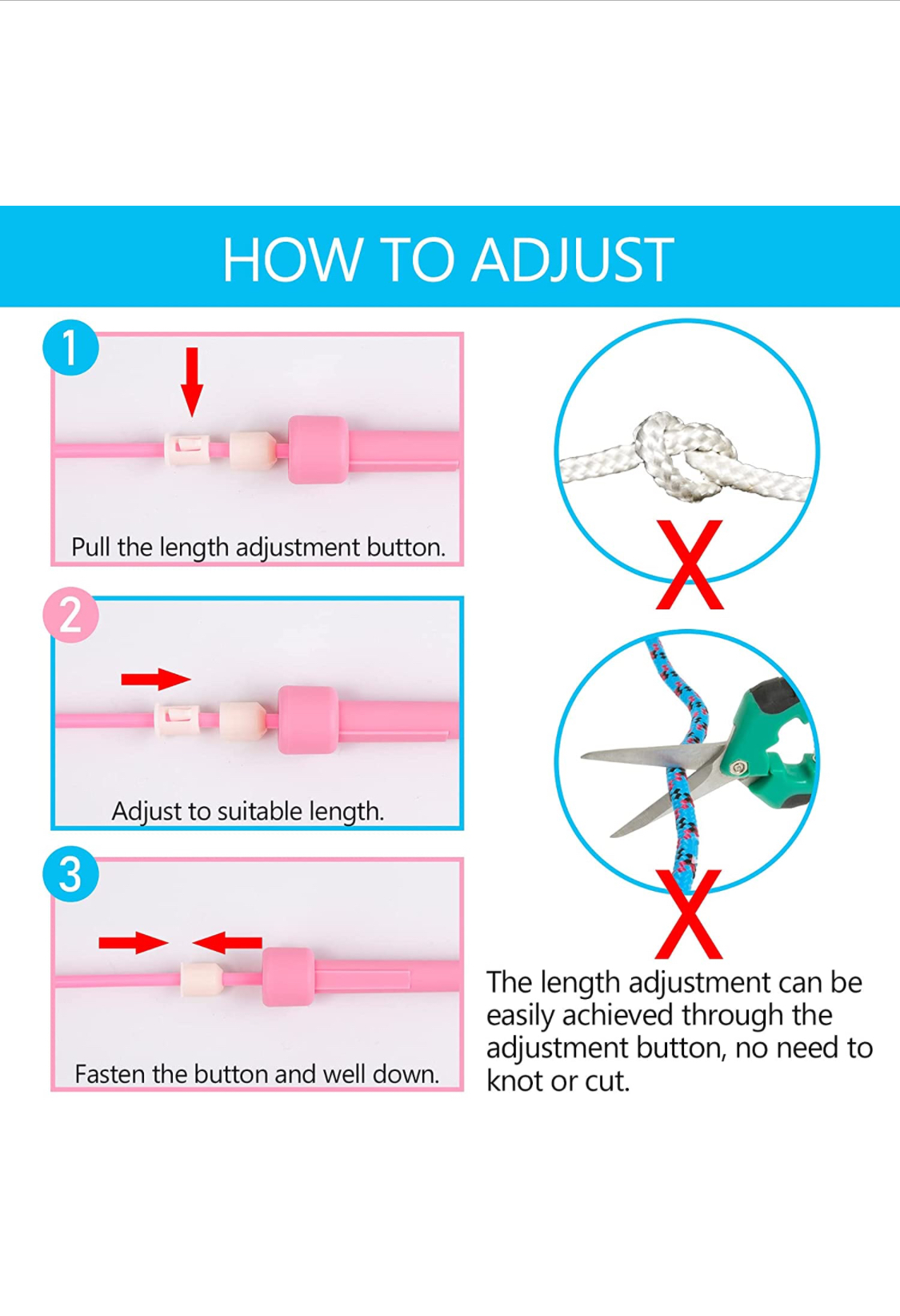 Photo 1 of 2PCS Kids Jump Ropes Adjustable  Lightweight Skipping Rope for Boys Girls Preschooler SchoolAged Child Pink and Blue Jumping Rope with Gift Box