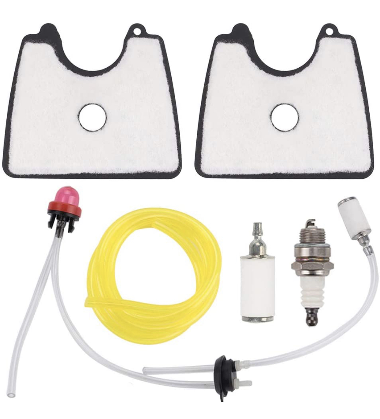 Photo 1 of 3 Pack I Trustsheer 545112101 Air Filter for Husqvarna 125B 125BX 125BVX 28CC 170 MPH Leaf Blower Parts w 581798001 Fuel Line Kit 530095646 Fuel Filter