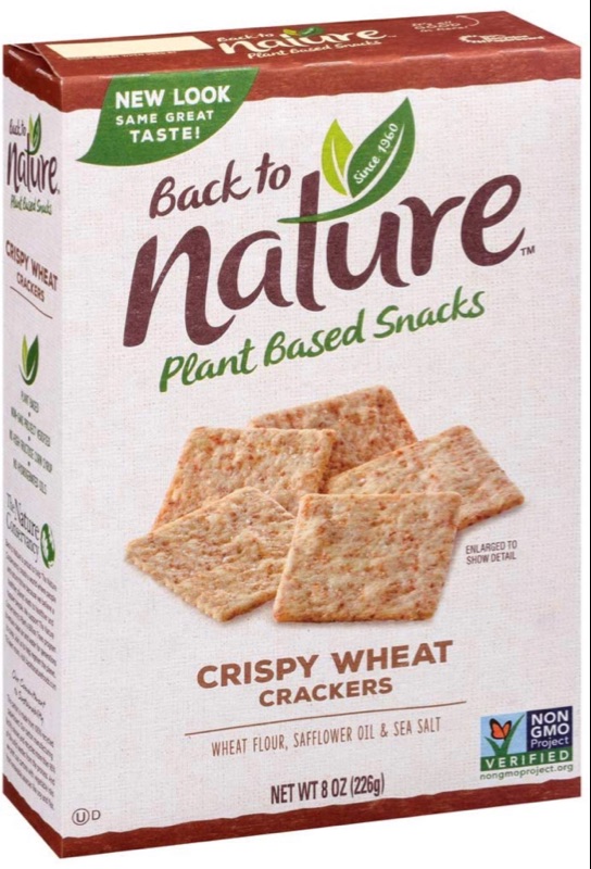 Photo 1 of 4 Pack I Back to Nature Crackers NonGMO Crispy Wheat 8 Ounce I Best By 09092021