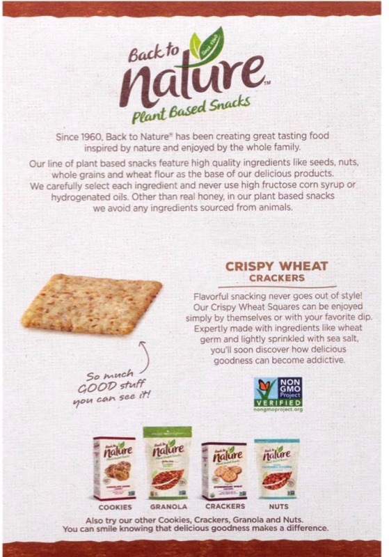 Photo 2 of 4 Pack I Back to Nature Crackers NonGMO Crispy Wheat 8 Ounce I Best By 09092021