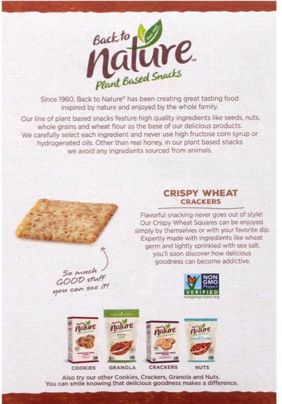 Photo 1 of 4 Pack I Back to Nature Crackers NonGMO Crispy Wheat 8 Ounce I Best By 09092021