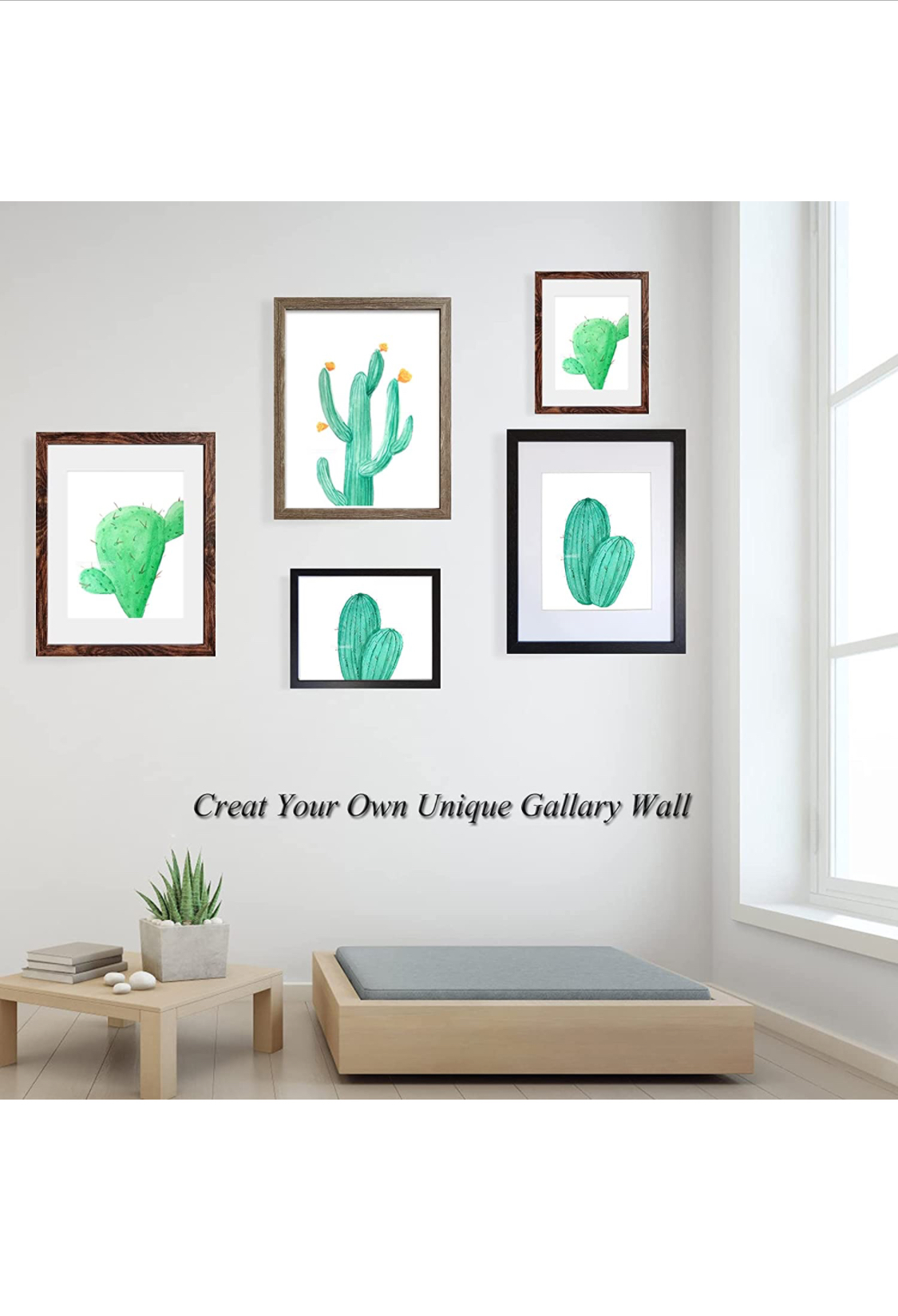 Photo 1 of 11x14 Frame Distressed Farmhouse 3 Colors  Display Pictures 8x10 with Mat or 11x14 Without Mat Wall Mounting  Pack of 3