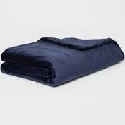 Photo 1 of 55 x 80 Microplush Weighted Blanket with Removable Cover  Threshold