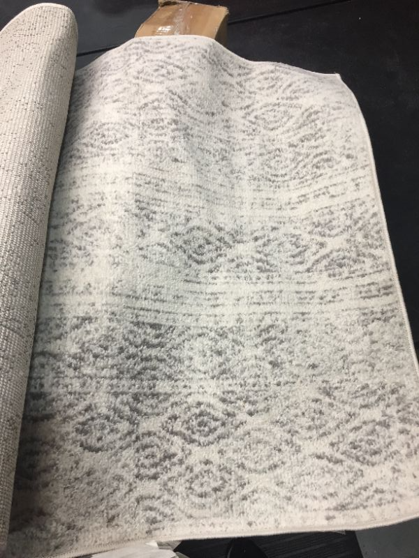 Photo 2 of nuLOOM
Sarina Tribal Diamond Striped Gray 2 ft 6 in x 14 ft Indoor Runner Rug