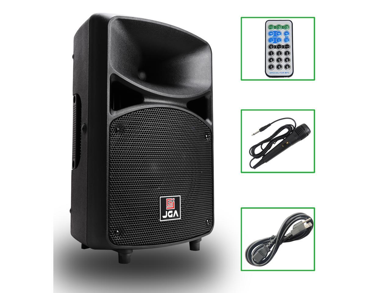Photo 1 of Active PA Speaker System 8 inch Compact And Portable DJ speakers with Bluetooth MP3SDFMRemote ControlWired microphone
