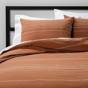 Photo 1 of King Woven Stripe Comforter  Sham Set Apricot  Project 62