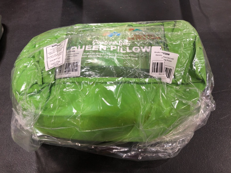 Photo 2 of Mindful Design Firm Memory Foam Pillow  Bamboo Derived Cover w Cooling Gel