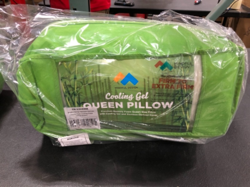 Photo 2 of Mindful Design Firm Memory Foam Pillow  Bamboo Derived Cover w Cooling Gel