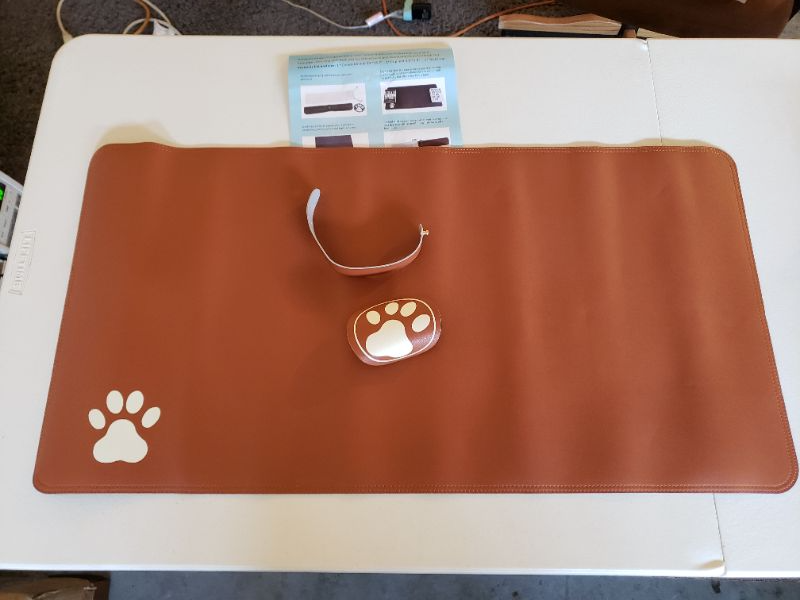 Photo 1 of Computer Table Mat Tan  Grey