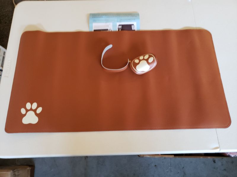Photo 1 of Computer Table Mat Tan  Grey
