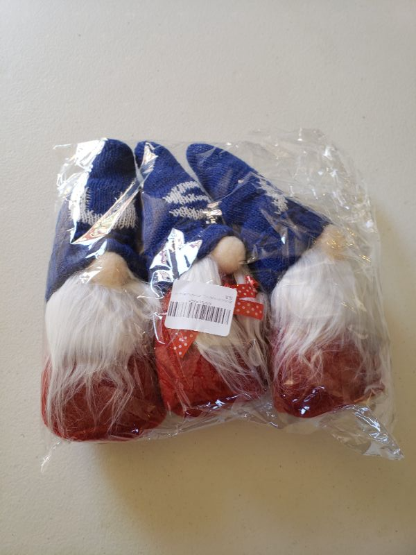 Photo 1 of 4th of July Patriotic Gnome Veterans Day 13inches Election Decoration Uncle Sam Tomte Knitwear Gift Stars and Stripes Nisse Handmade Scandinavian Ornaments Kitchen Tiered Tray Decorations USA3