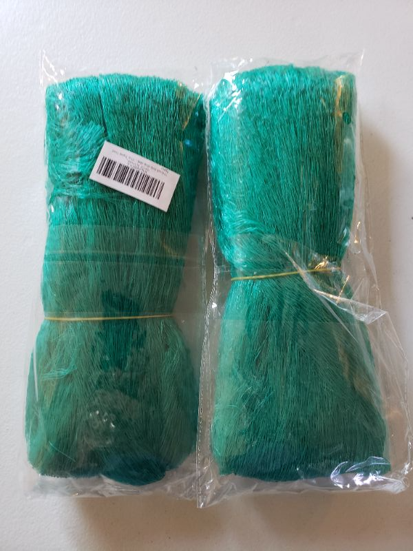 Photo 1 of 13 x 49 Feet Anti Bird Netting Green Garden Netting Protect Fruit and Vegetables from Birds and Animals Bonus 20 PCS Cable Ties  056 in Mesh
LOT OF 2 Packages