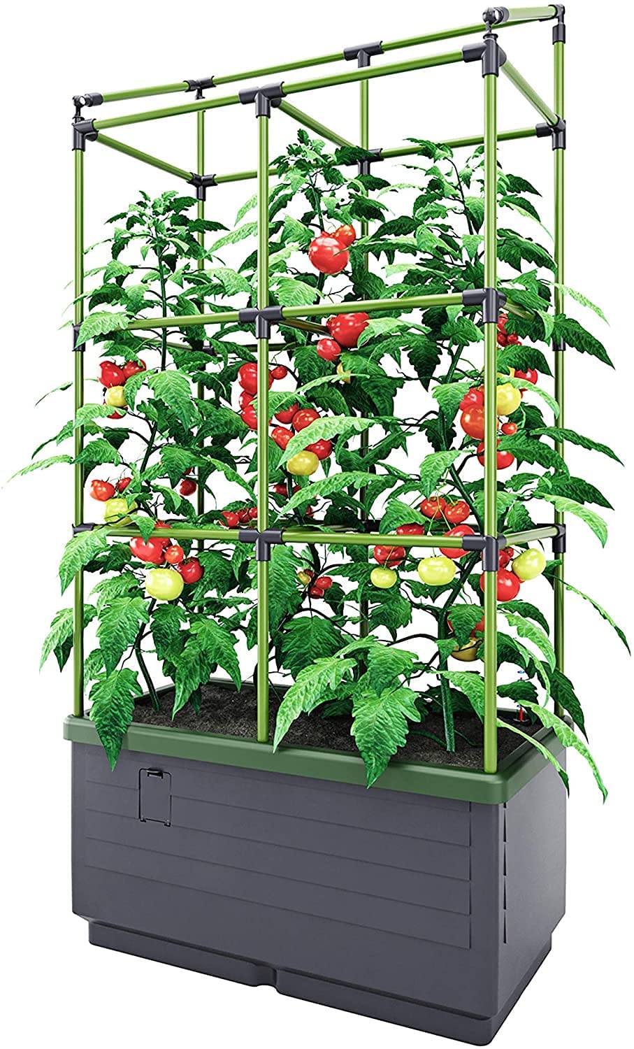 Photo 1 of Bio Green City Jungle Hydroponic Gardening System Self Watering Planter with Trellis 17L Water Reservoir Hydroponic TowerEasy DIY Assembly Ideal for Flowers Herbs Vegetables