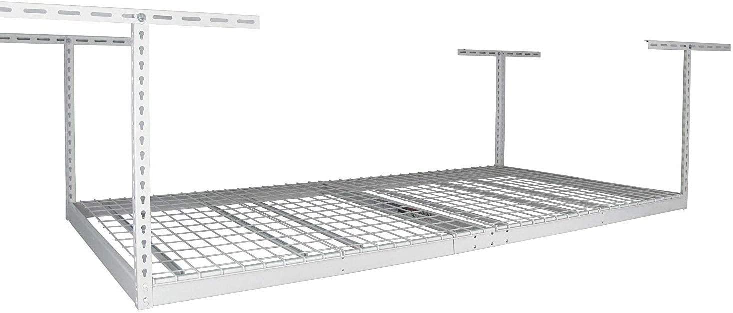 Photo 1 of MonsterRax 4x8 Overhead Garage Storage Rack White 2445