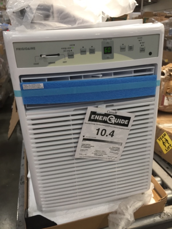 Photo 1 of 10000 BTU Window Air Conditioner in White with Electronic Control SliderCasement