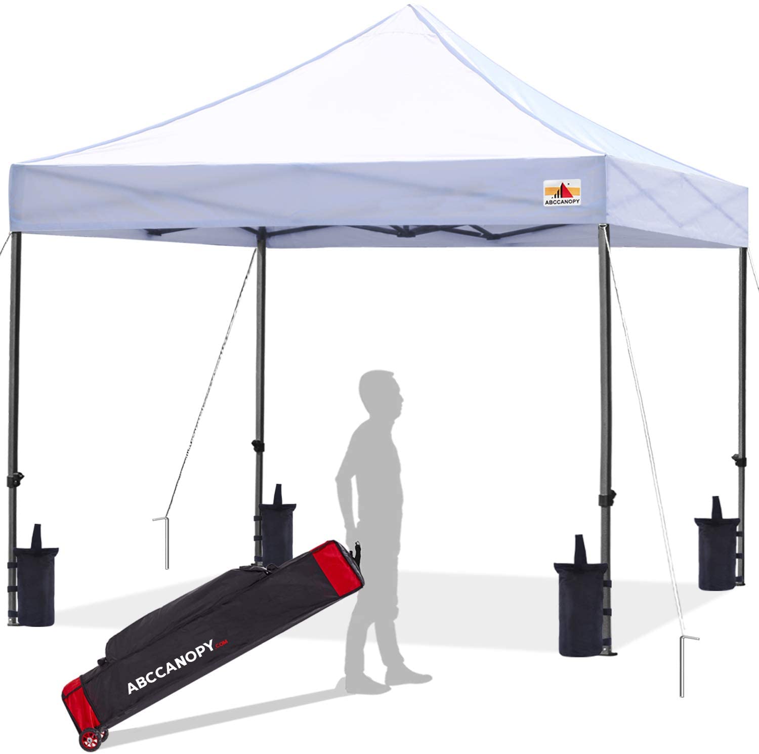 Photo 1 of ABCCANOPY Patio Pop Up Canopy Tent 10x10 CommercialSeries White