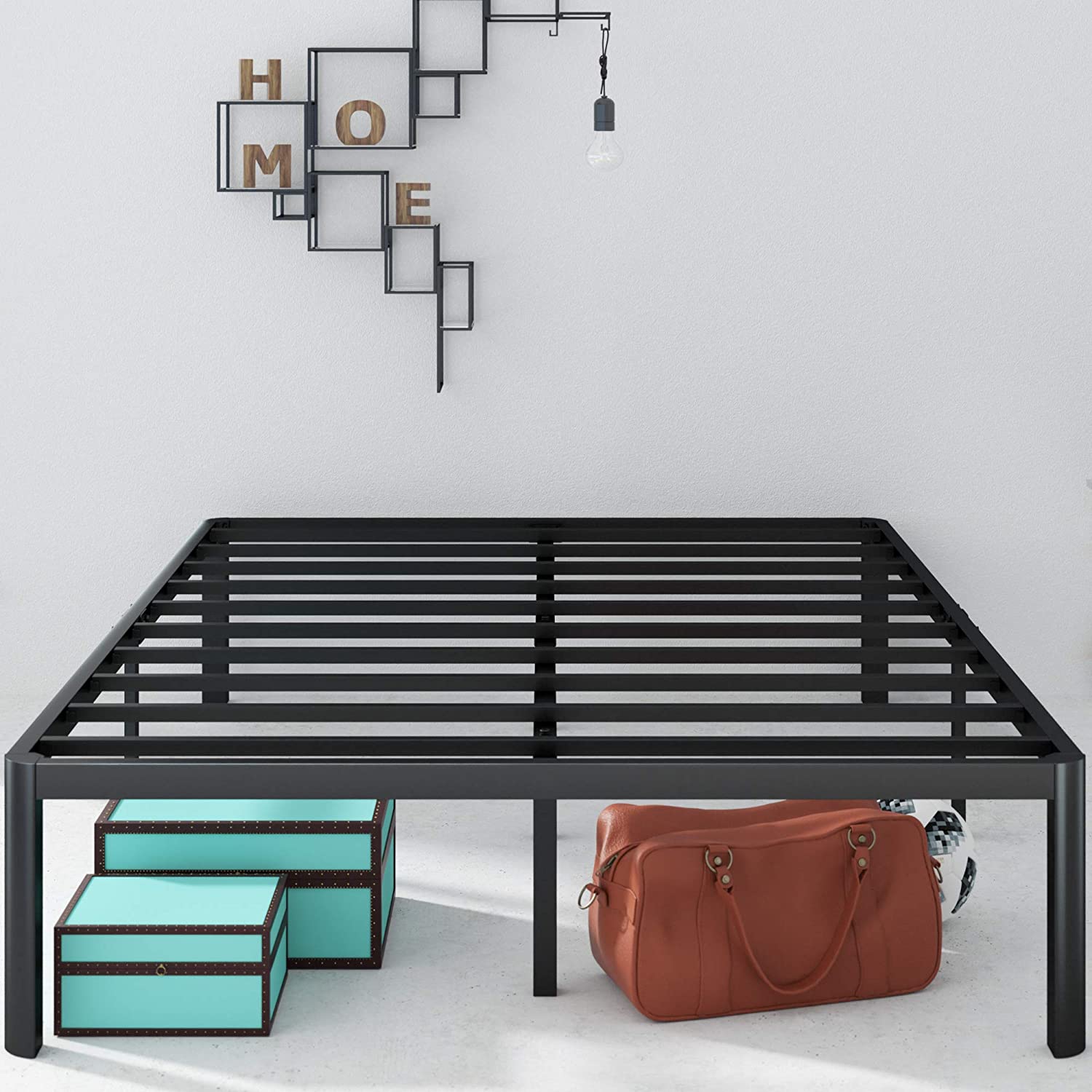 Photo 1 of **PARTS ONLY *** Zinus Van 16 Inch Metal Platform Bed Frame with Steel Slat Support  Mattress Foundation King