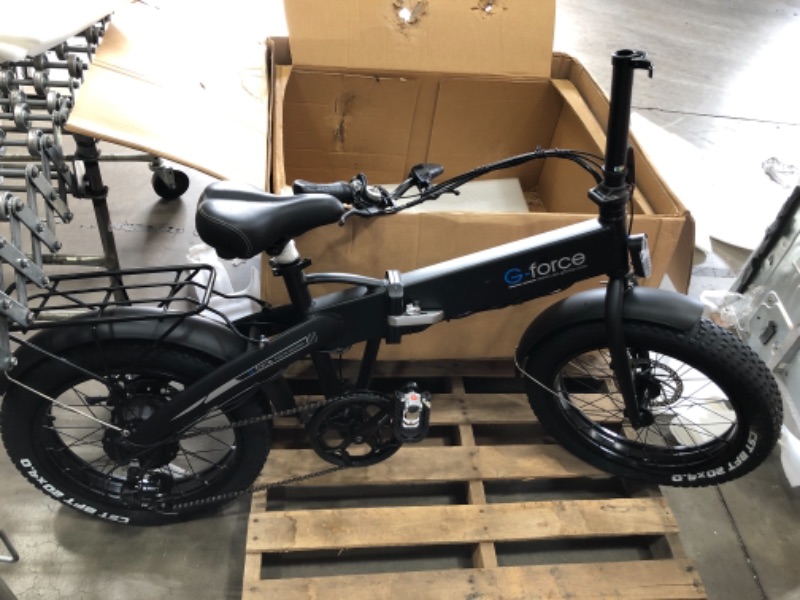 Photo 2 of GForce Folding Electric Bicycle 20inch 40 Fat tire Detachable Battery 7Speed Gear City Commuter Electric Bicycle