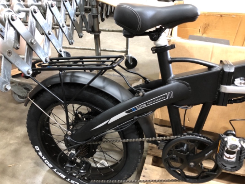 Photo 4 of GForce Folding Electric Bicycle 20inch 40 Fat tire Detachable Battery 7Speed Gear City Commuter Electric Bicycle