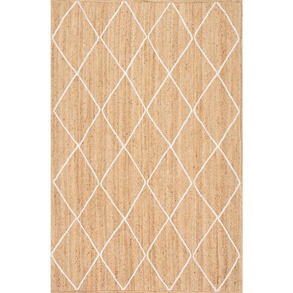 Photo 1 of nuLOOM
Caleb Braided Trellis Jute Natural 10 ft x 14 ft Area Rug
