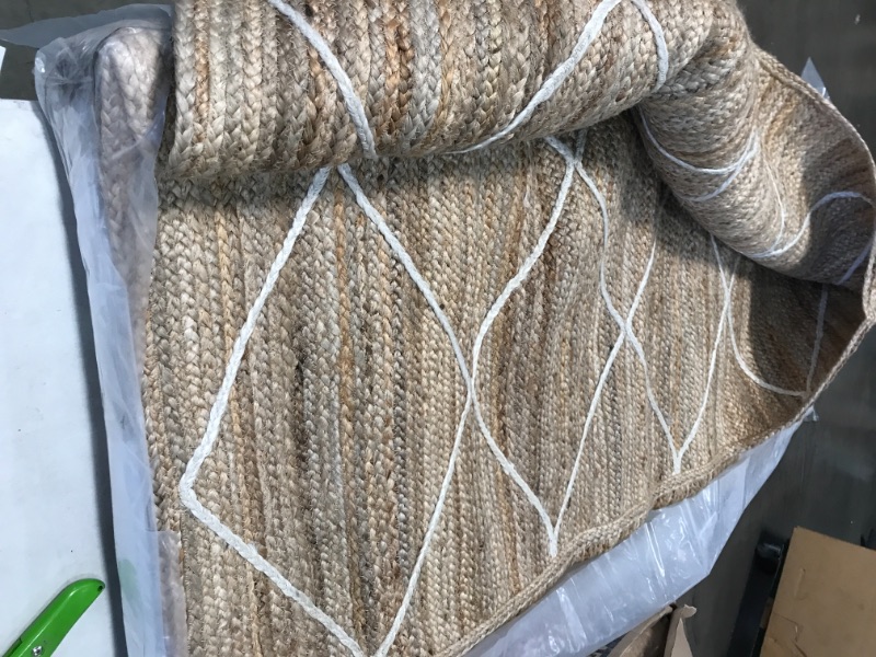 Photo 1 of nuLOOM
Caleb Braided Trellis Jute Natural 10 ft x 14 ft Area Rug