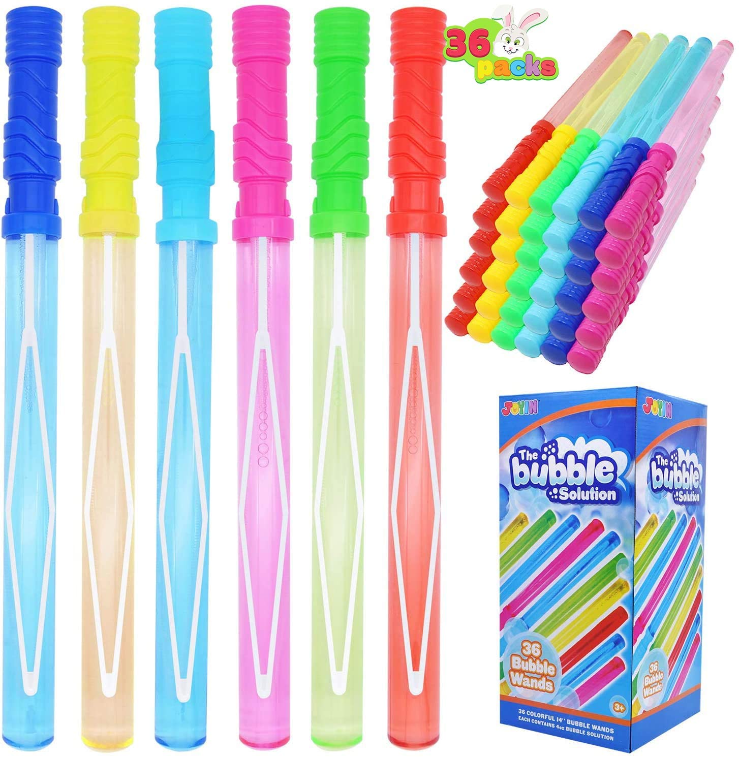 Photo 1 of JOYIN 36 Pack 14 Big Bubble Wand Assortment for Kids Bubble Blower for Bubble Blaster Party Favors