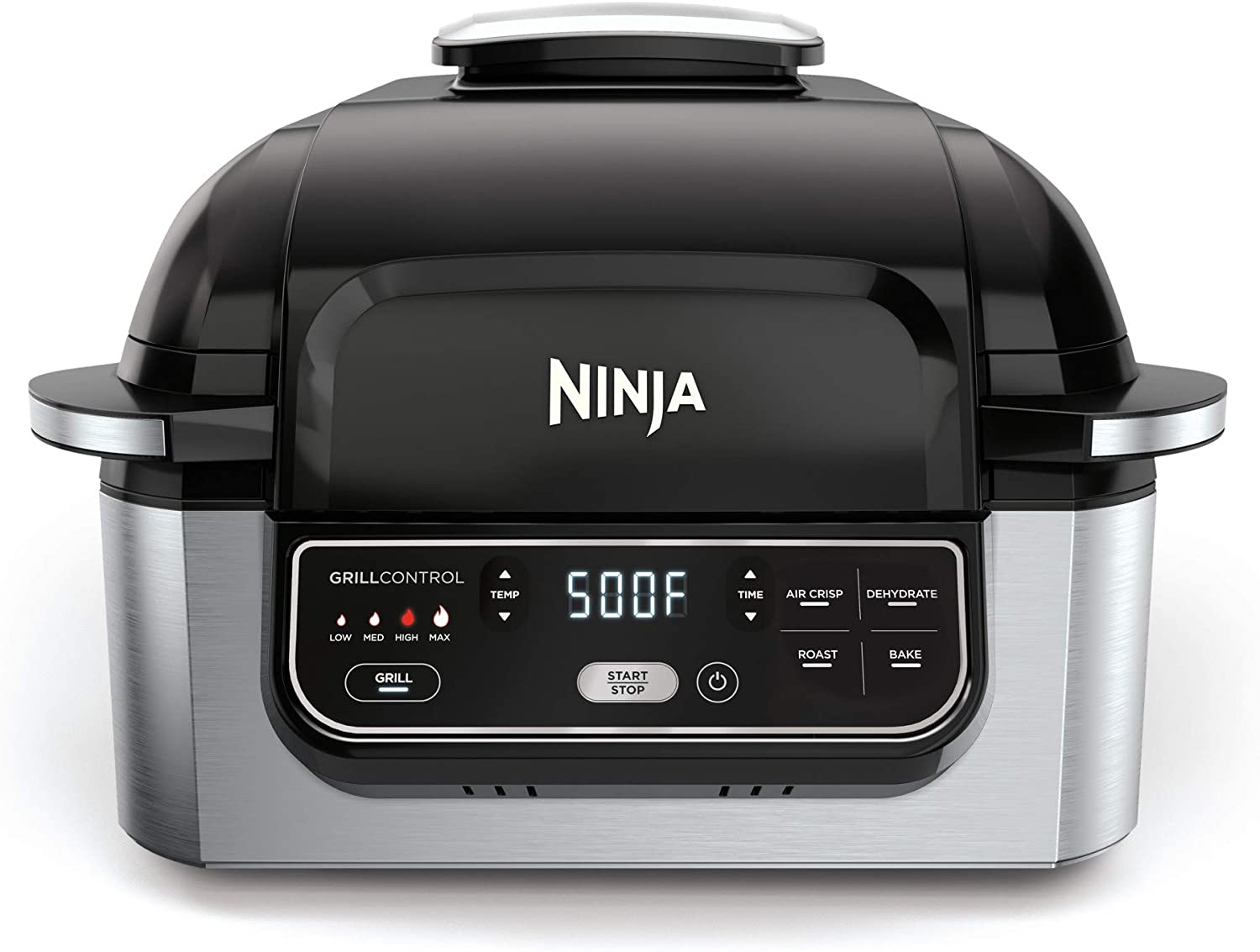 Photo 1 of Ninja Foodi AG301 5in1 Indoor Electric Countertop Grill with 4Quart Air Fryer Roast Bake Dehydrate and Cyclonic Grilling Technology