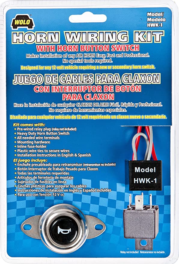 Photo 1 of Wolo HWK1 Air Horn Wiring Kit with Horn Button Switch
OPENED PK