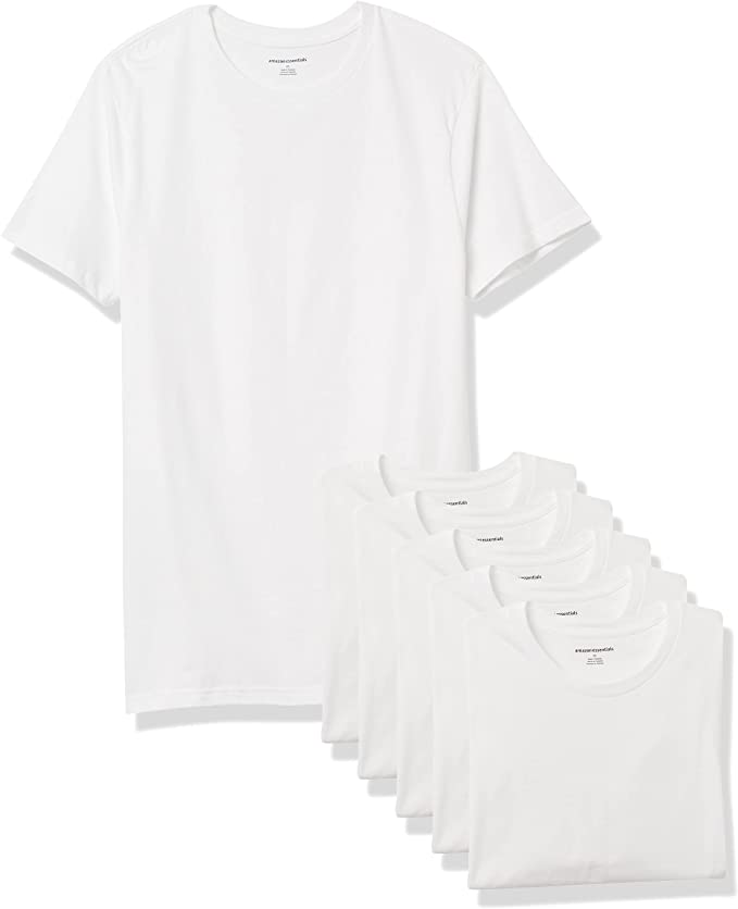 Photo 1 of Amazon Essentials Mens 6Pack Crewneck Undershirts
SIZE L
OPENED PK APPEARS NEW