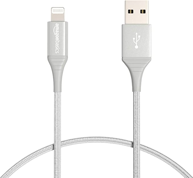 Photo 1 of 2PC LOT
Amazon Basics Nylon USBA to Lightning Cable Cord MFi Certified Charger for Apple iPhone iPad 10000 Bend Lifespan  Silver 3Ft OPENED BOX

1PHONE HEADPHONES OUT OF BOX USED