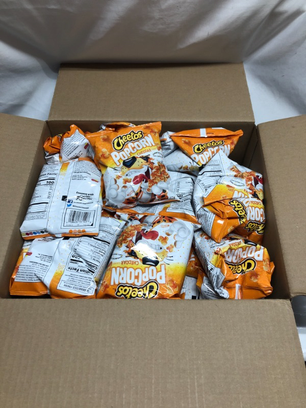 Photo 1 of 24 PACK 40OZ CHEETOS CHEEDAR CHEESE POPCORN EXP JULY 13 2021
