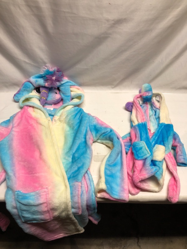 Photo 1 of 34T UNICORN BATHROBE WITH BABYDOLL MATCHING ROBE