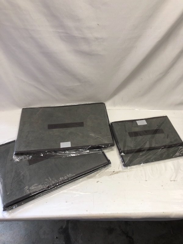 Photo 1 of 3 PACK FOLDABLE STORAGE BOXES ASSORTED SIZES