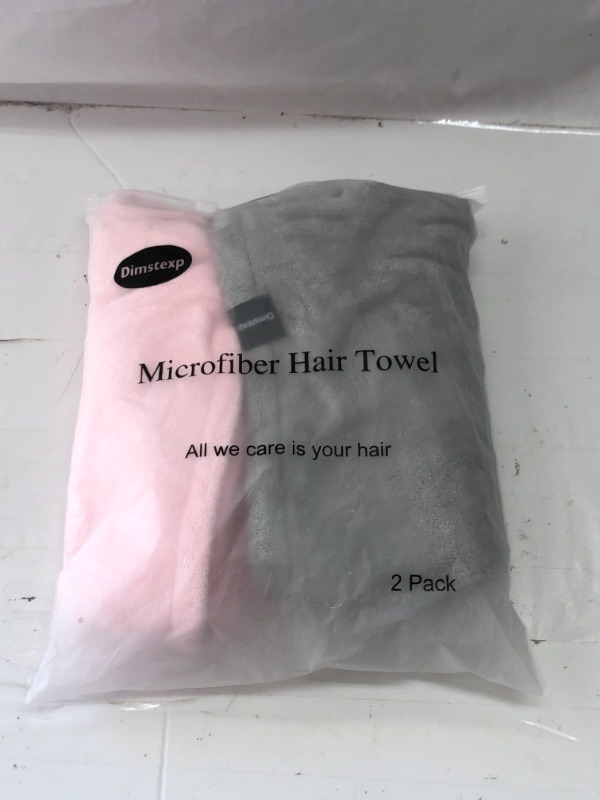 Photo 1 of 2 PACK MICRO FIBER HAIR TOWEL