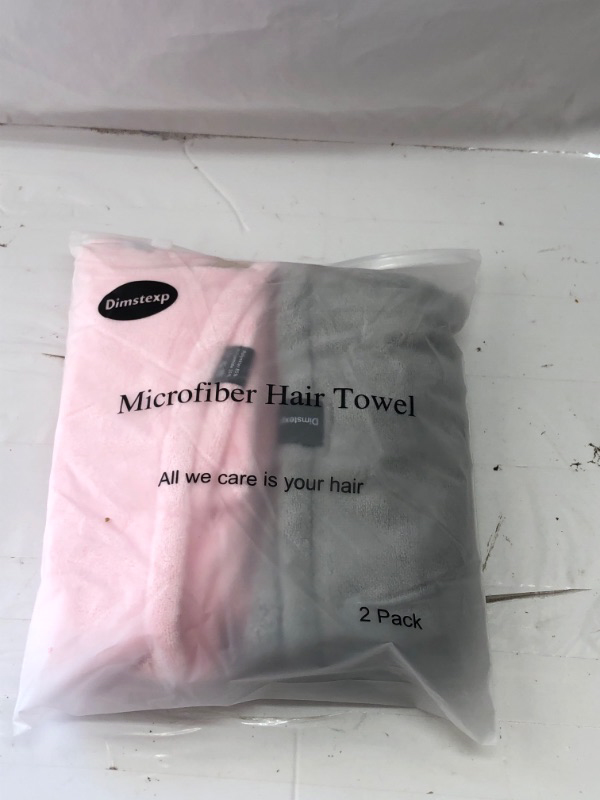 Photo 1 of 2 PACK MICRO FIBER HAIR TOWEL