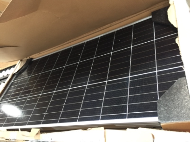 Photo 4 of Renogy 300 Watts 12 Volts Monocrystalline Solar RV Kit with 30A PWM LCD Charge ControllerSolar Panel ConnectorsTray CableCorner Bracket MountCable Entry housing for RV Boat