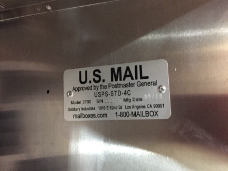 Photo 1 of 3700 Horizontal Series 2Parcel Locker Recessed Mount Mailbox