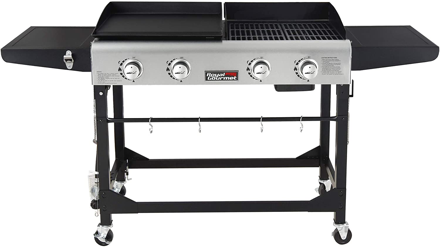 Photo 1 of Royal Gourmet GD401 Premium 4Burner Outdoor GAS Grill and Griddle  Propane