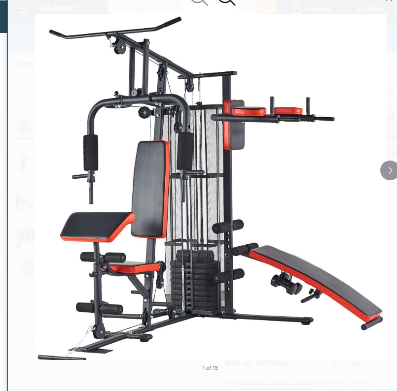 Photo 1 of BOX 2 OF 5
Everyday Essentials RS 90XLS Home Gym System Multiple Purpose Workout Station with 380 lbs of Resistance 145 lbs Weight Stack Comes with Installation Instruction Video