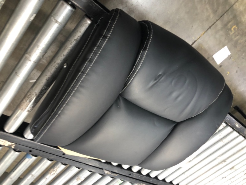 Photo 1 of Big and Tall Office Chair 500lb Wide Seat Desk Chair Swivel Rolling High Back PU Leather Computer Chair Massage Adjustable Ergonomic Task ChairBlack