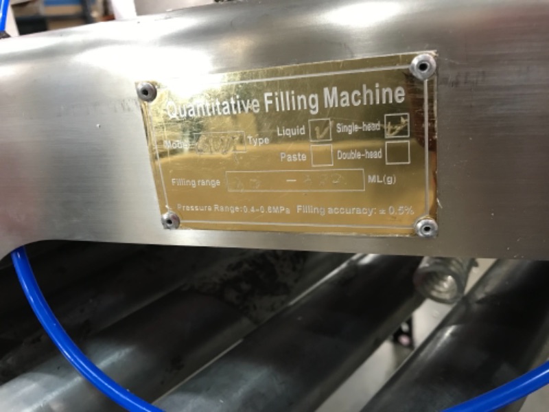 Photo 2 of QUANTITATIVE FILLING MACHINE GWY300