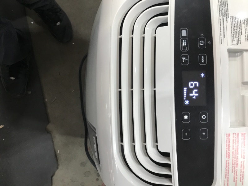 Photo 2 of DeLonghi PACAN120EW 3in1 Portable Air Conditioner Dehumidifier  Fan  Arctic Cool Quiet Mode Remote Control  Wheels 450 sq ft Large Room White