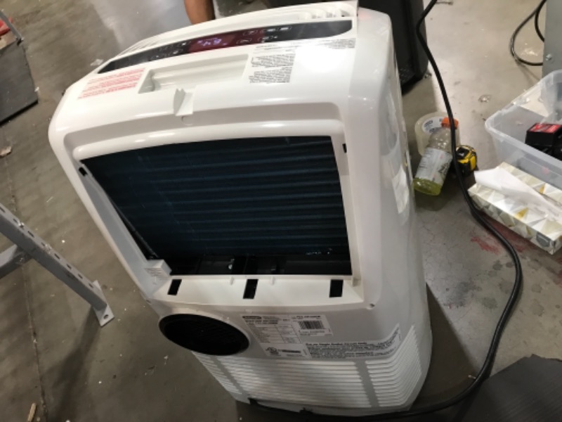 Photo 5 of DeLonghi PACAN120EW 3in1 Portable Air Conditioner Dehumidifier  Fan  Arctic Cool Quiet Mode Remote Control  Wheels 450 sq ft Large Room White
