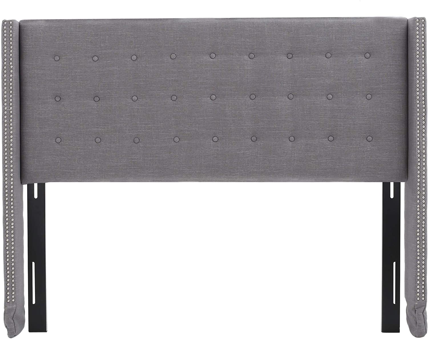 Photo 1 of Christopher Knight Home Kendrah Fabric Headboard Queen  Full Dark Grey