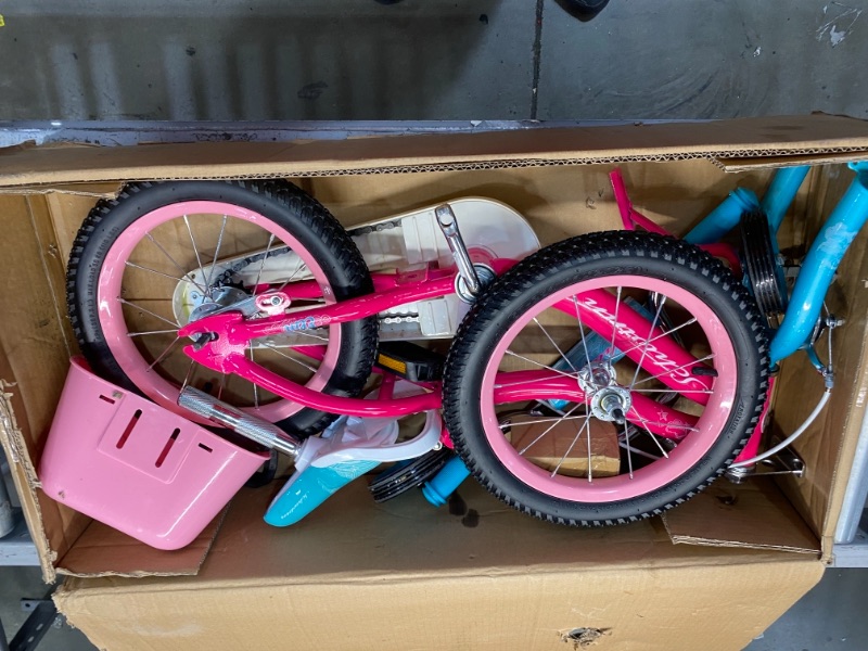 Photo 2 of Schwinn Elm Girls Bike for Toddlers and Kids 14 inch wheels for Ages 2 Years and Up Pink Purple or Teal Balance or Training Wheels Adjustable Seat