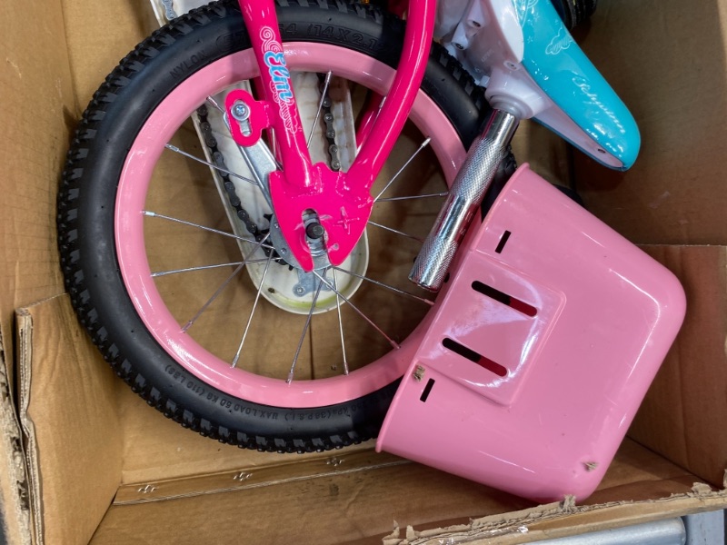 Photo 5 of Schwinn Elm Girls Bike for Toddlers and Kids 14 inch wheels for Ages 2 Years and Up Pink Purple or Teal Balance or Training Wheels Adjustable Seat