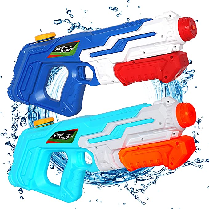 Photo 1 of Water Guns for Kids2 Pack Super Squirt Guns for Boys Girls Adults 970CC Water Pistol for Summer Swimming Pool Beach Sand Outdoor Water Fighting Play Toys